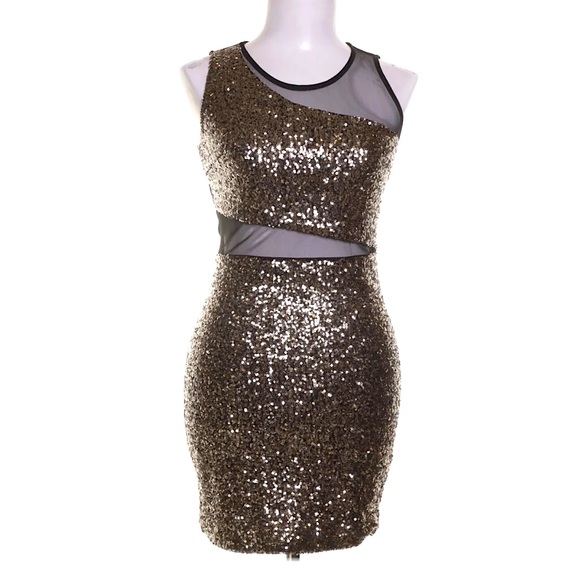 ATMOSPHERE SEQUINS MASH DETAILED DRESS - Picture 5 of 8